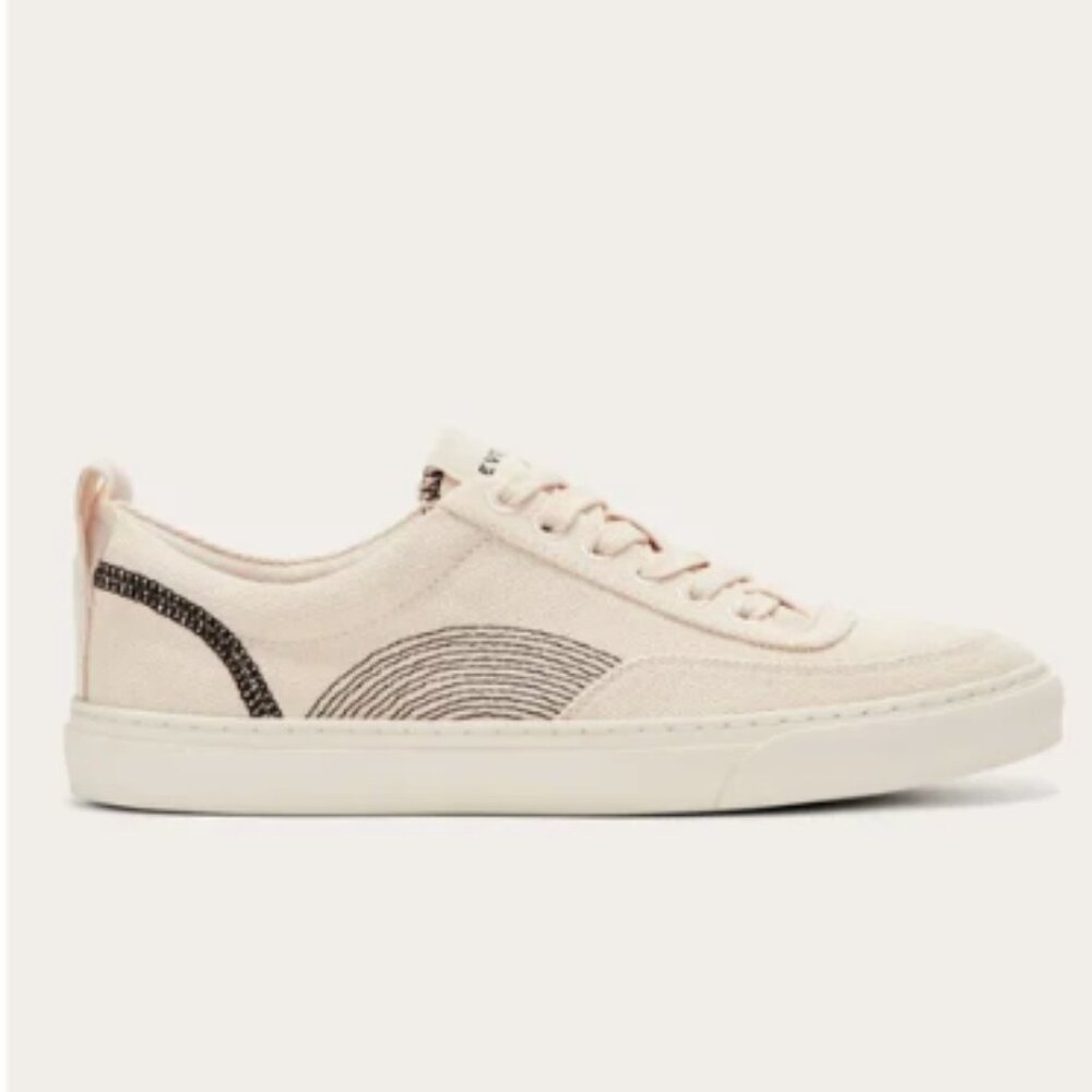 Everlane The Tread-Bare Sneaker  in Natural Canvas sz women's 9 men's 7